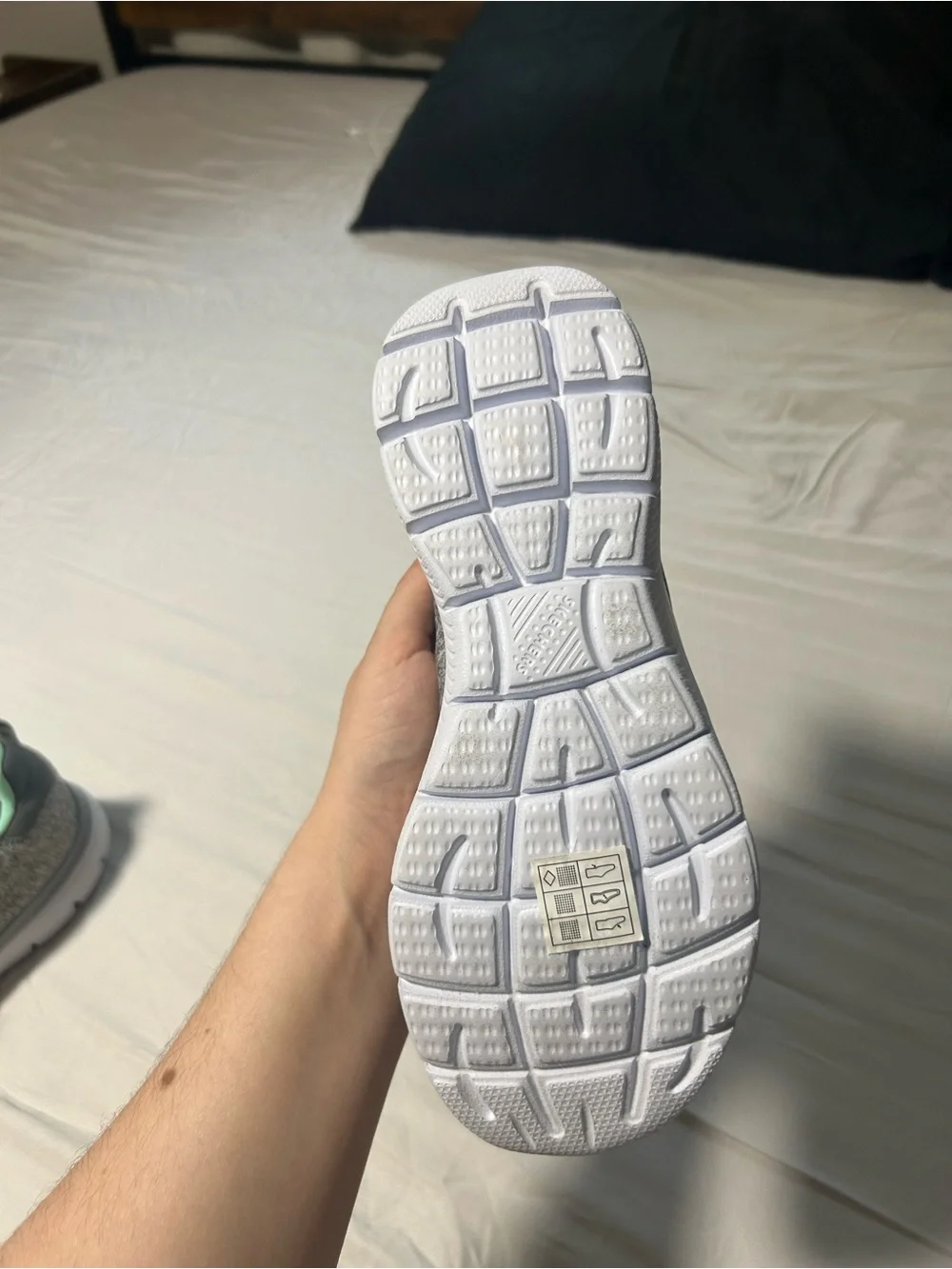 Skechers Summits Quick Getaway Slip-On Sneakers Women’s Gray Mint Memory Foam